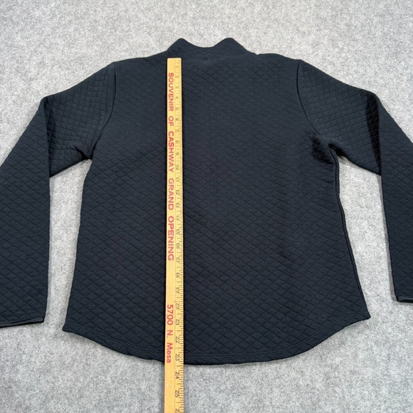 Lauren Ralph Lauren Black Quilted Full Zip-Up Jacket Women's Size Medium - Picture 3 of 5